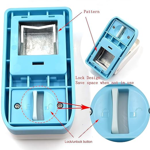 1.5X1.25inch Rectangular Postage Stamp Punch Ware Rectangle Craft Lever Punch - Image 5