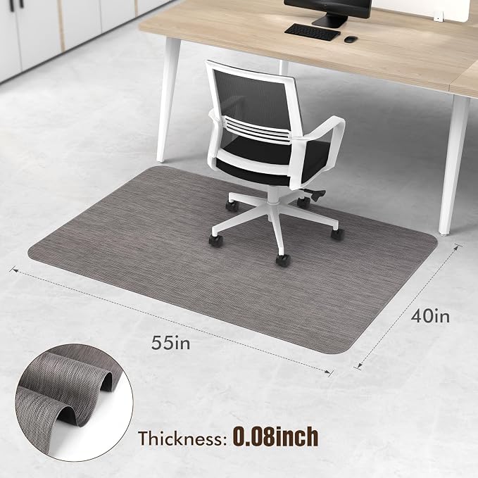 Blvornl Office Chair Mat for Hardwood Floor, Large Anti-Slip Hard Floor - Image 3