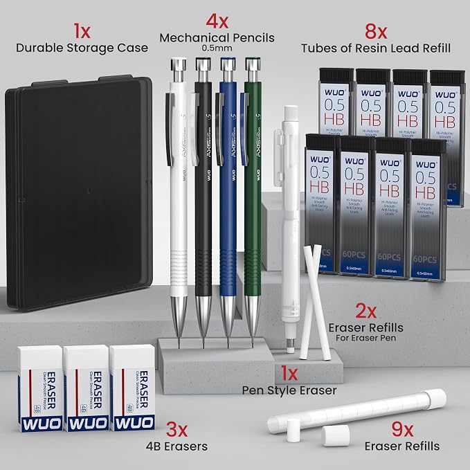 WUO 0.5mm Mechanical Pencil Set - Image 8
