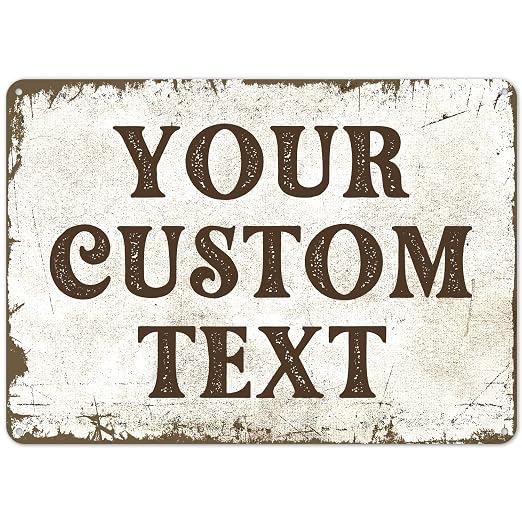 Rustic Custom Sign, Personalized Metal Signs, Gifts by SigoSigns