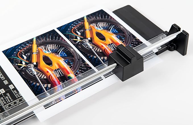 Dahle Vantage 50 Rotary Trimmer, 12" Cut Length, 5 Sheet Capacity, Self-Sharpening, Automatic Clamp, German Engineered Paper Cutter-DeskLoop Office