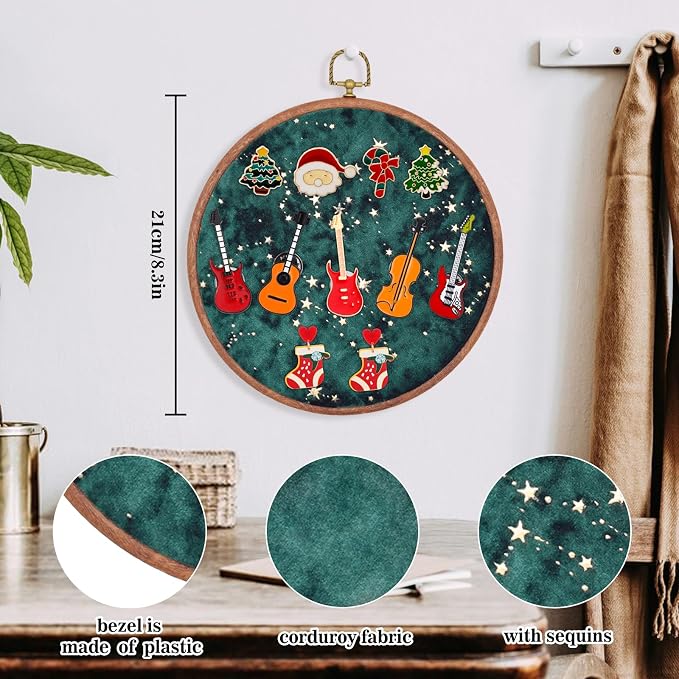 Corduroy Wall Hanging Brooch Jewelry Storage Display Stand Enamel Pin Display - Image 2