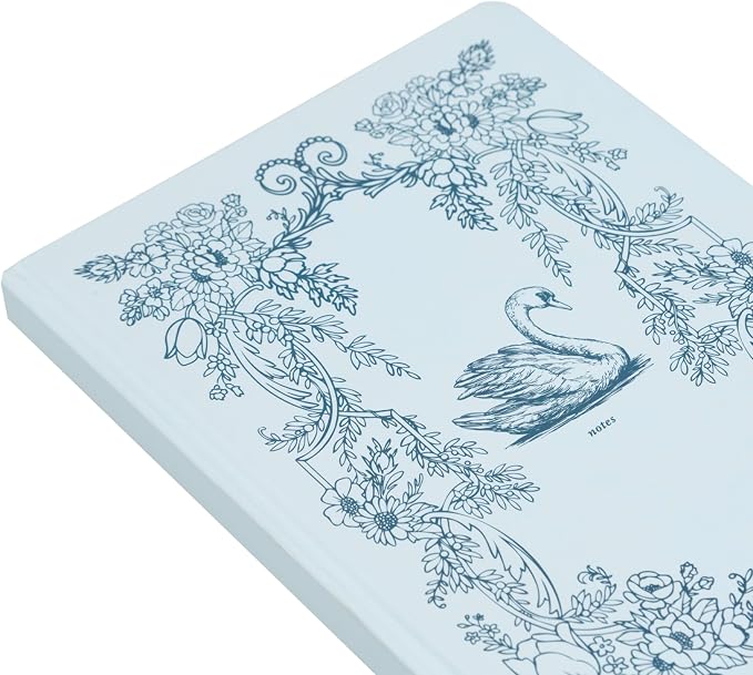 Pearhead Hardcover Journal Notebook 6x8 – Blue Swan College-Ruled Writing - Image 3