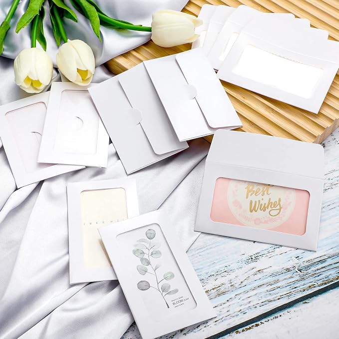 120 Packs Window Gift Card Envelopes Gift Sleeves Credit Size Business - Image 7