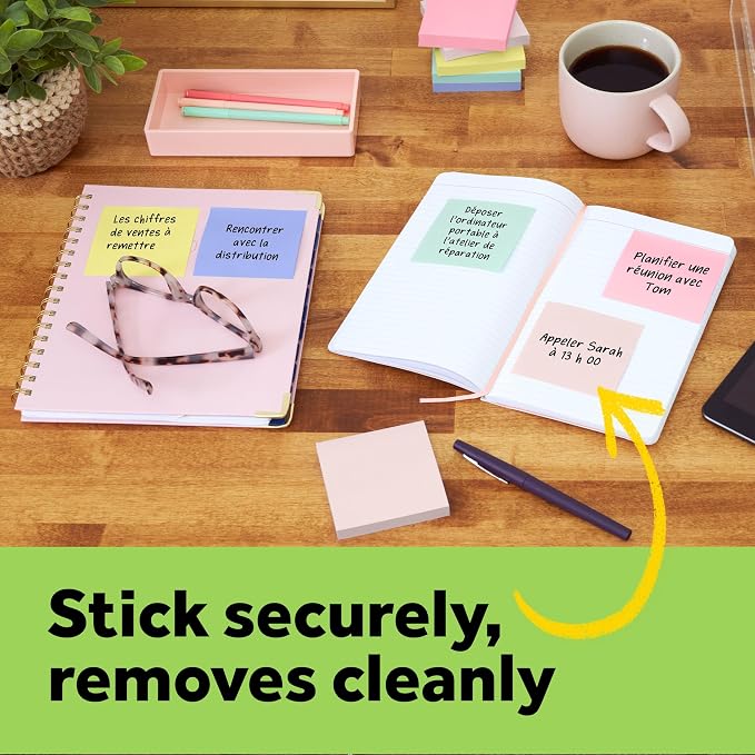 Post-it Greener Notes, 4 x 6 in, Sweet Sprinkles Collection, 5 Lined Pads | Made - Image 6