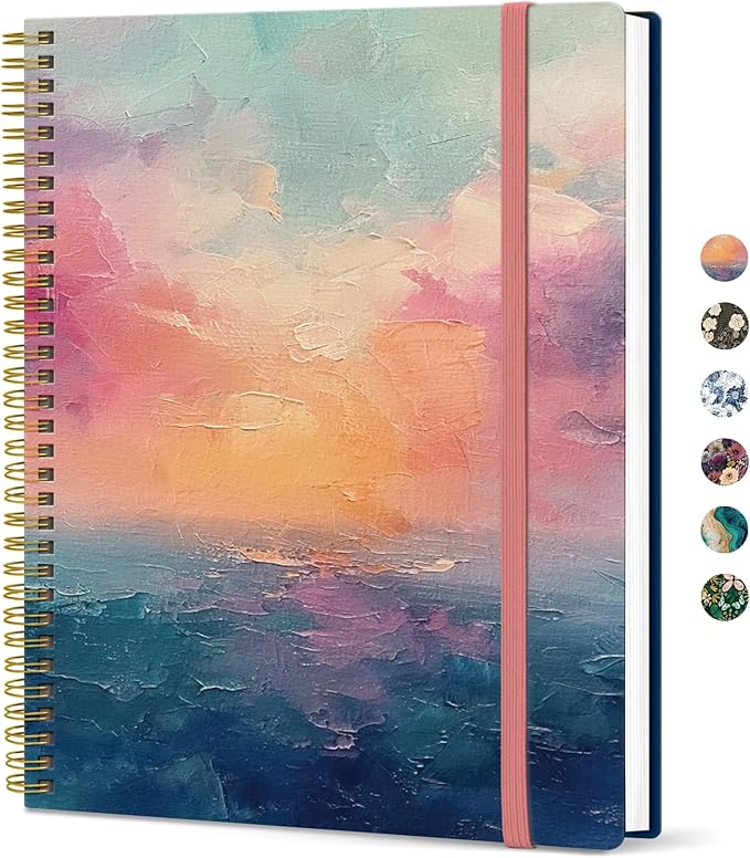 Taja Large Spiral Lined Journal by Taja