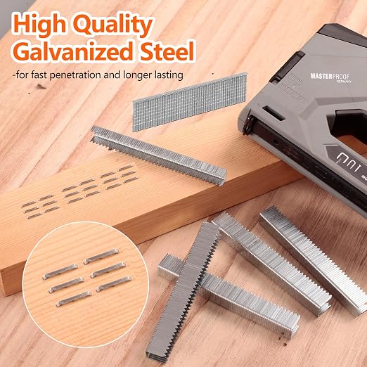 Heavy Duty T50 1/4- inch Length Staples 2520-Count, 3/8 Crown 20 Gauge Beveled - Image 4