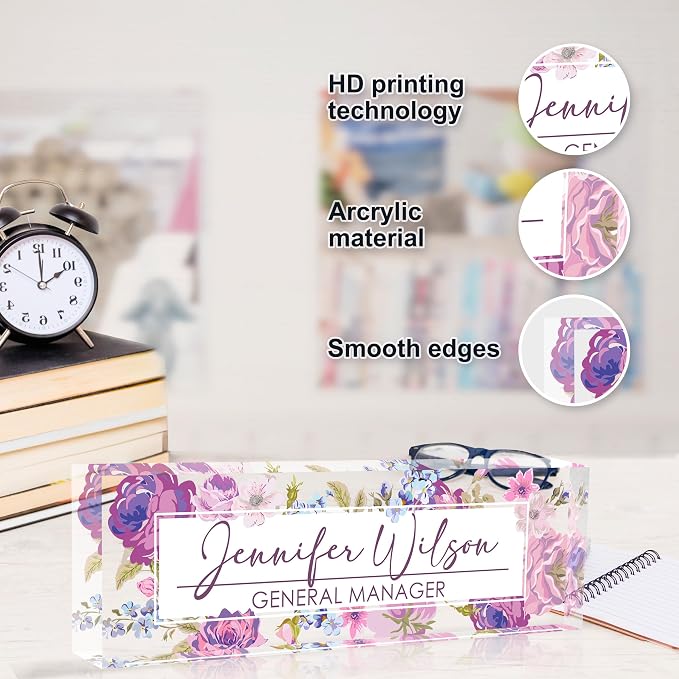 Personalized Office Name Plate, Custom Name Plate - Image 3