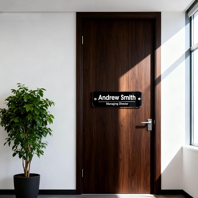 Personalized Office Wall Name Plate Sign Custom Door Name Plate Office Gifts - Image 5
