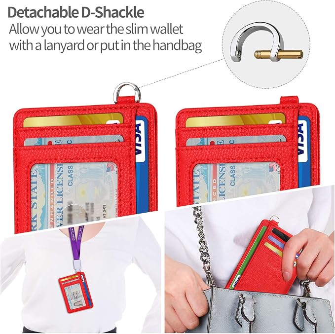 Slim Minimalist Front Pocket Wallet, RFID Blocking Credit Card Holder Wallet - Image 6