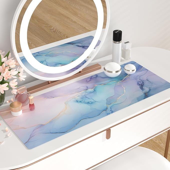 QIYI Large Mouse Pad, PU Leather Desk Mat - Image 6