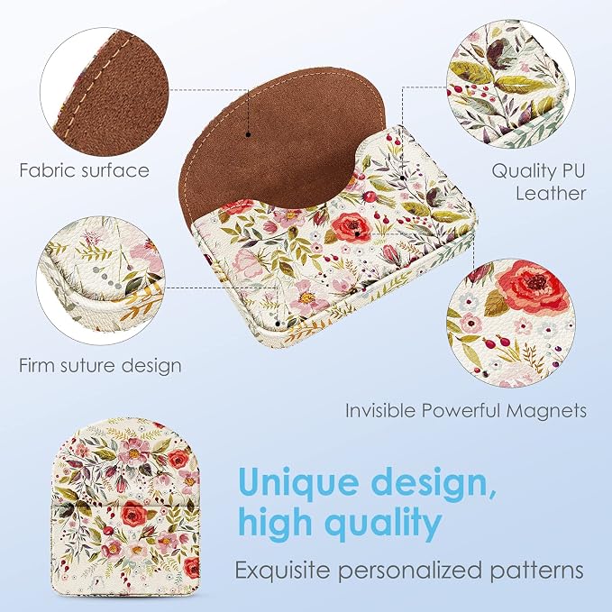 Business Card Holder，PU Leather Business Card Case Color Printing Pattern Card - Image 3