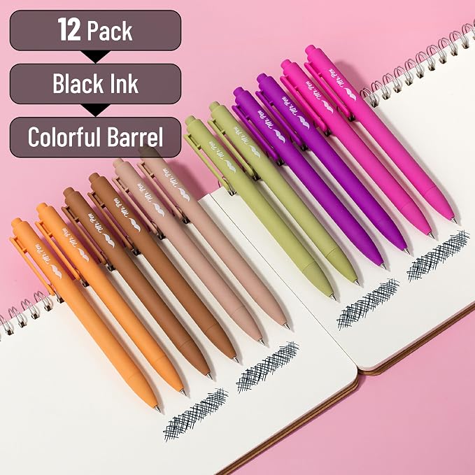 Mr. Pen- Retractable Gel Pens, 12 Pack, Fine Point 0.5mm, Fast Dry, Smooth - Image 2