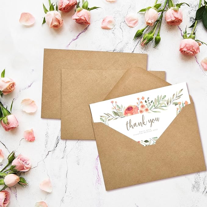 ACSTEP 100PACK Kraft 5X7 Envelopes, Invitations, Greeting Cards Mailing - Image 5