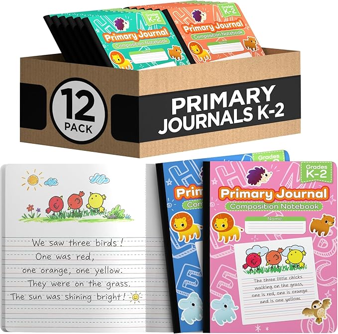 E-CLIPS USA Primary Composition Notebook K-2 Primary Ruled Composition Book by E-CLIPSUSA