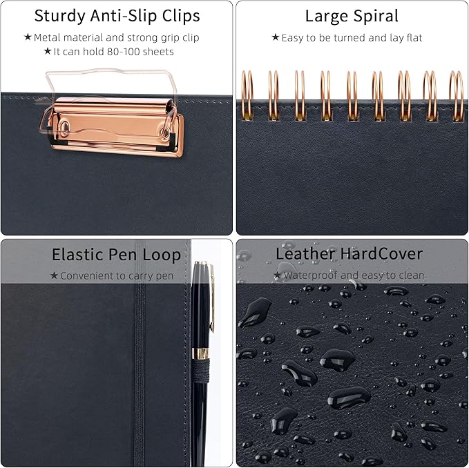 Ospelelf Leather Clipboard Folio - Image 4