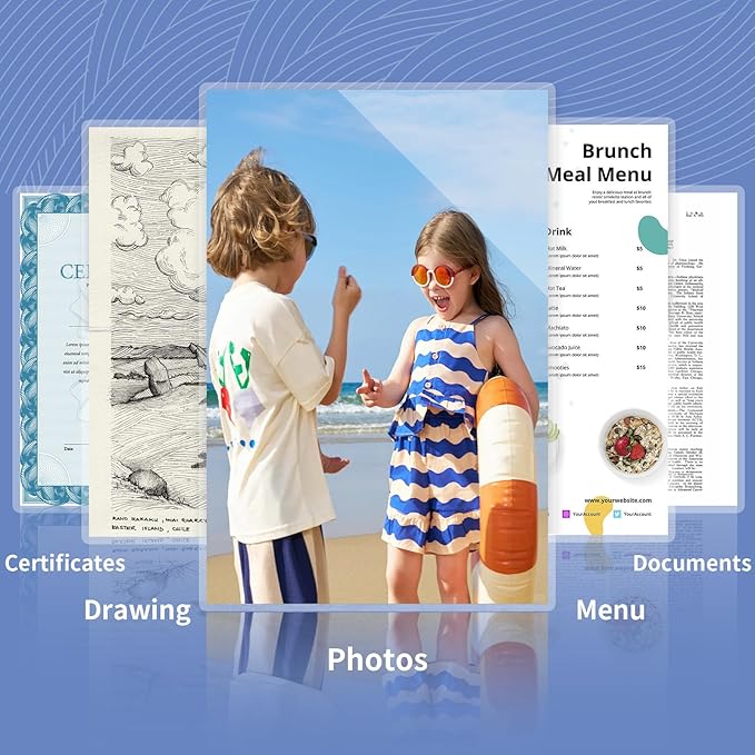 3 Mil Laminating Sheets 500 Packs, Thermal Laminating Pouches Holds 8.5" x 11" Sheets, Clear Laminator Plastic Paper 9 x 11.5 Inches - Rounded Corner Letter Size-DeskLoop Office