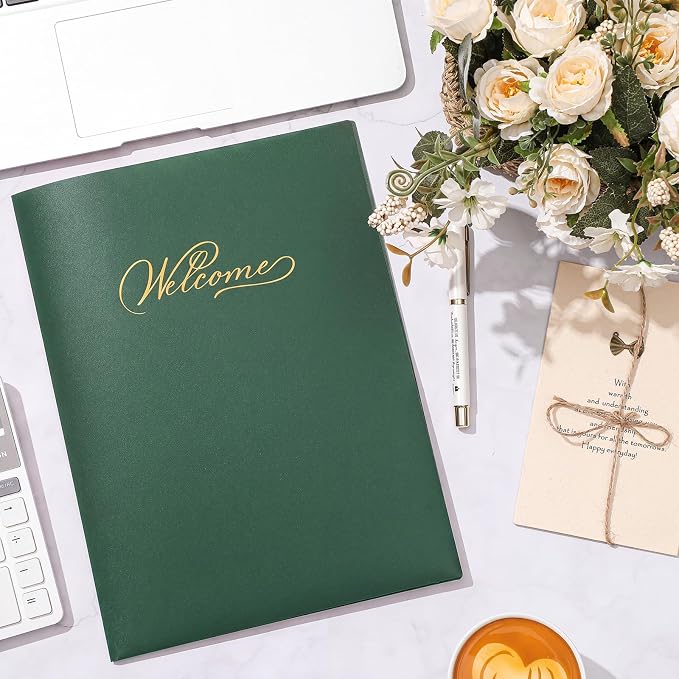 Henoyso 24 Count Welcome Pocket Folders, 9 x 12 Inch Two-Pocket Folder Gold - Image 6