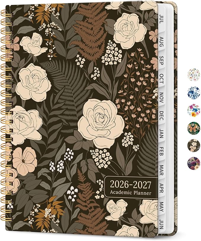 Planner 2026-2027, Academic Year Monthly and Weekly Calendar Planner, Jul 2026 by Taja