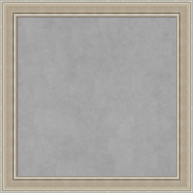 Amanti Art Silver Framed Magnetic Board 24x24 Medium Vision Board by AmantiArt