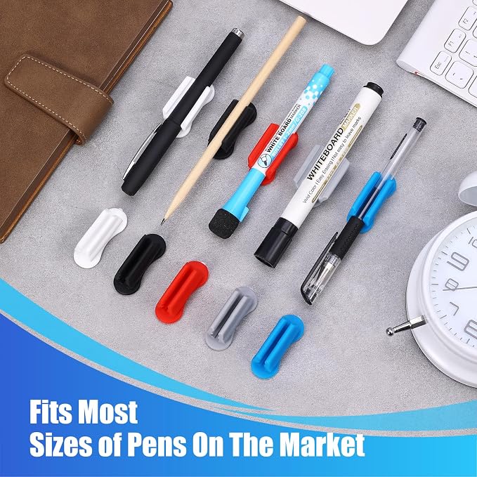BOBOKA 10 Pack Upgraded Pencil Holder, Adhesive Pen Holder - Image 7