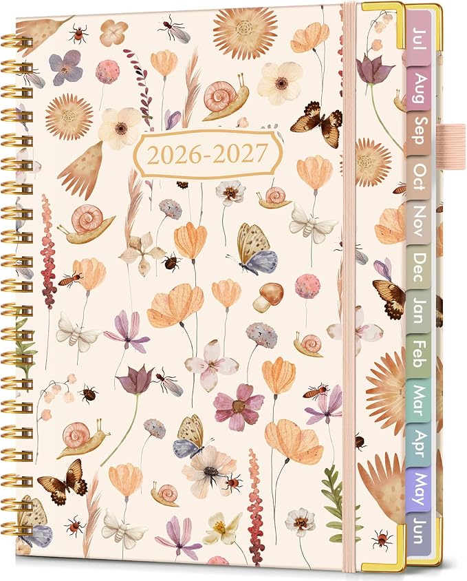 Academic Planner 2026-2027, Hardcover Weekly and Monthly Calendar Planner from by Unknown