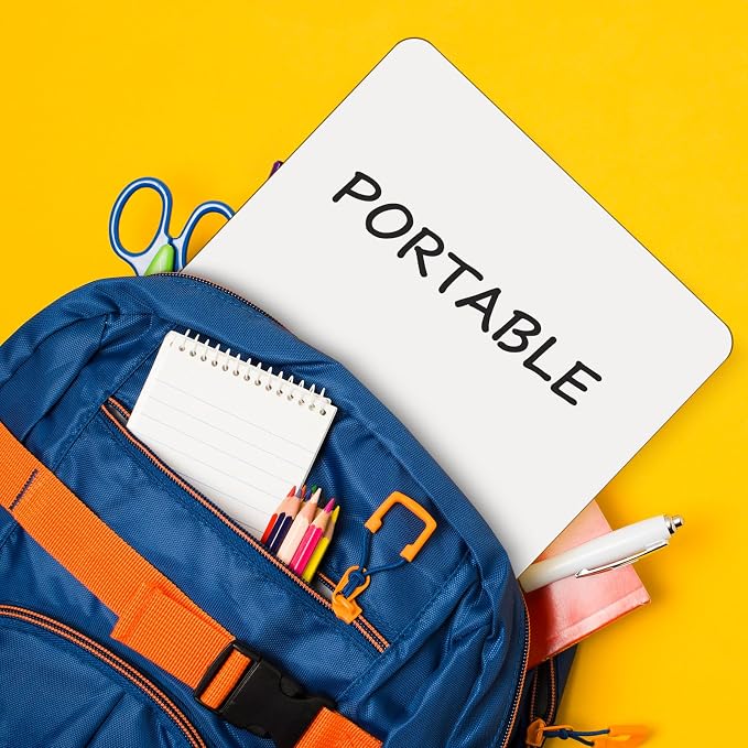 12 Pack Portable White Board 9"x12", Small Whiteboard - Image 7