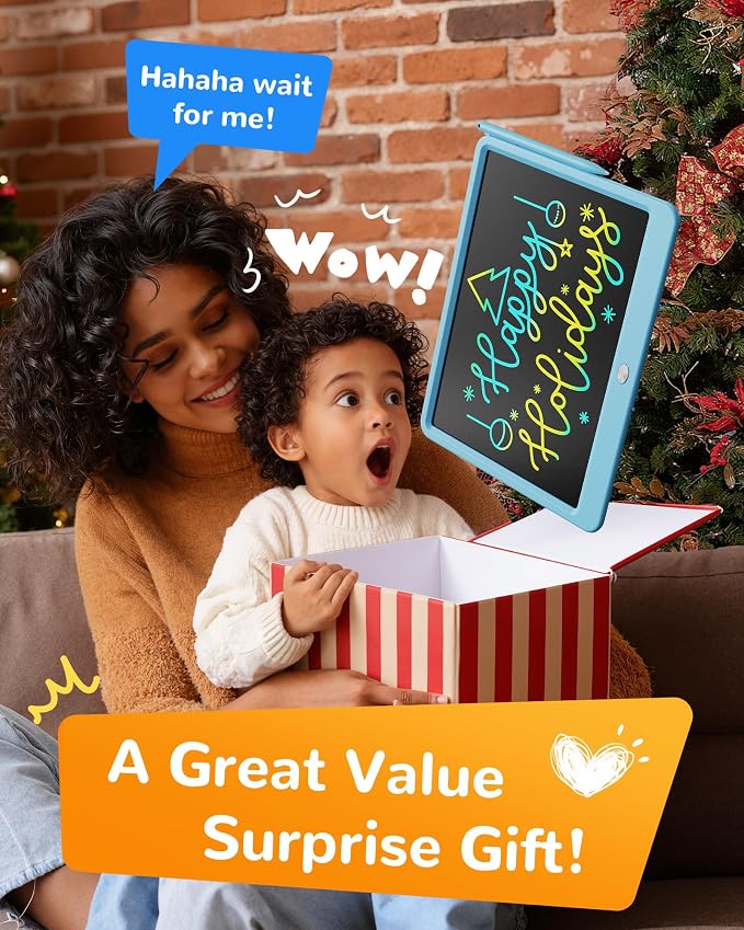 KOKODI LCD Writing Tablet, 12 Inch Colorful Toddler Doodle Board Drawing Tablet - Image 7