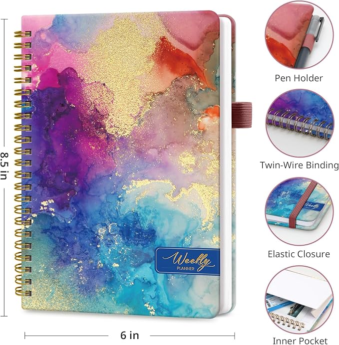 Taja Undated Weekly Planner, Weekly To Do List Notebook - Image 3