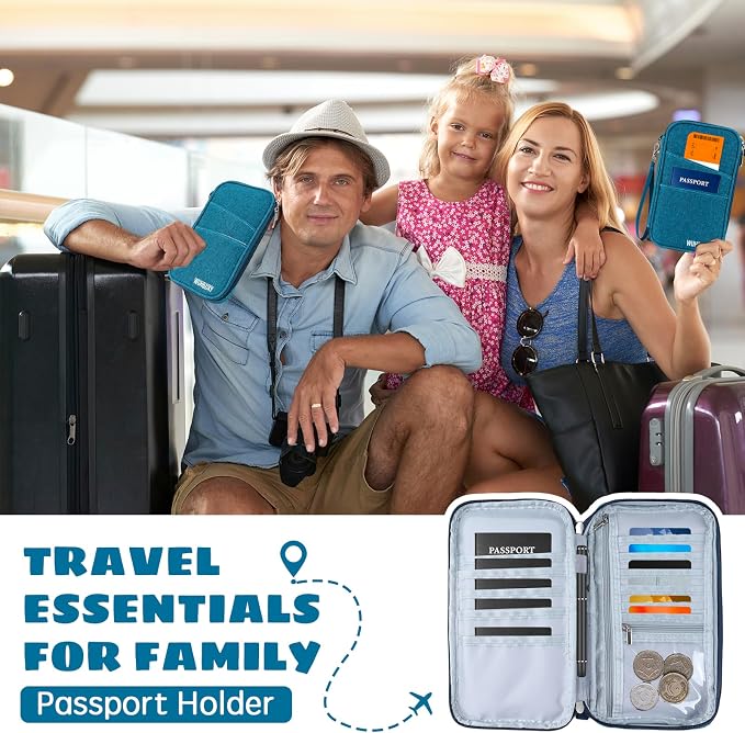 Amazing Practical Document Travel Organizer, Family Passport Holder，Rfid Women - Image 7