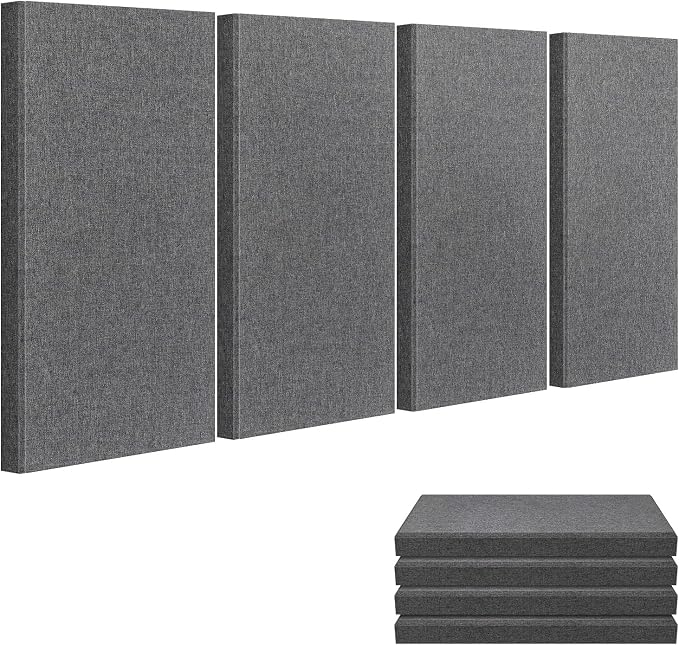 23.62" X 11.81" X 2" Fiberglass Wall Panel, 4 Pack Acoustic Panels, Acoustic by UMIACOUSTIC