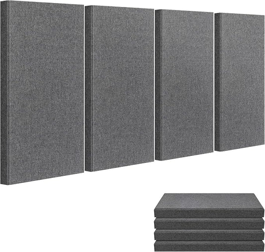 23.62" X 11.81" X 2" Fiberglass Wall Panel, 4 Pack Acoustic Panels, Acoustic by UMIACOUSTIC
