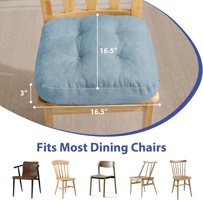 IASEAHK Chair Cushions for Dining Chairs, Dining Chair Cushions, Tufted Indoor - Image 3
