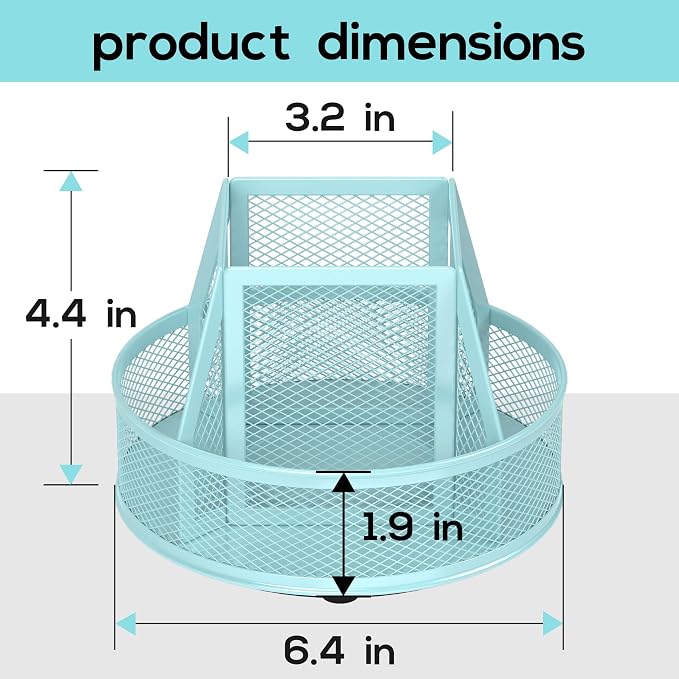 YINGHUA Metal Mesh Desk Organizer - Image 2
