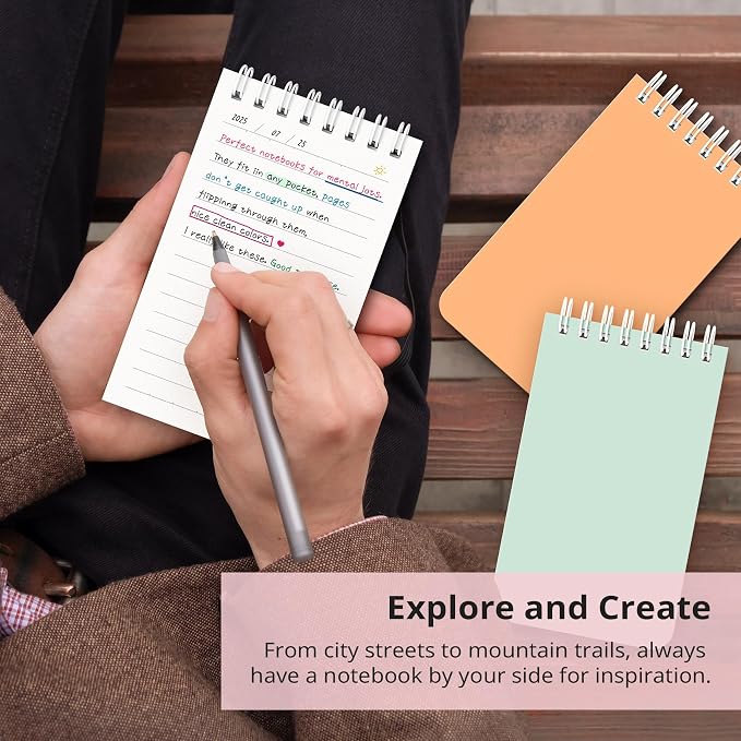 Taja Pocket Small Notebook 3" x 5", Nursing Notepad, Travel - Image 5