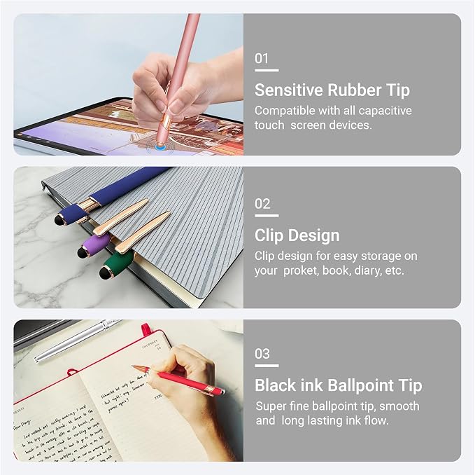 10pcs Inspirational Quotes Rose Gold Pens Set Fashion Design Novelty Pens Funny - Image 4