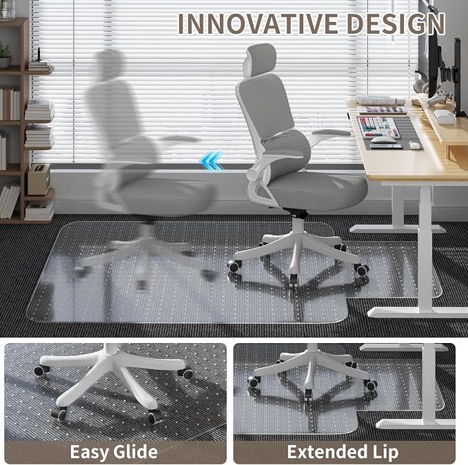 Office Chair Mat for Low Pile Carpeted Floors - Image 5