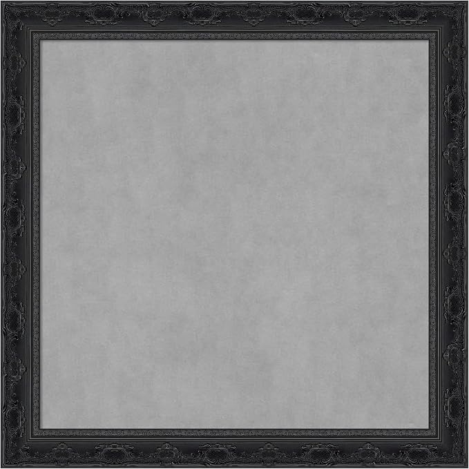 Amanti Art Black Framed Magnetic Board 28x28 Medium Vision Board by AmantiArt