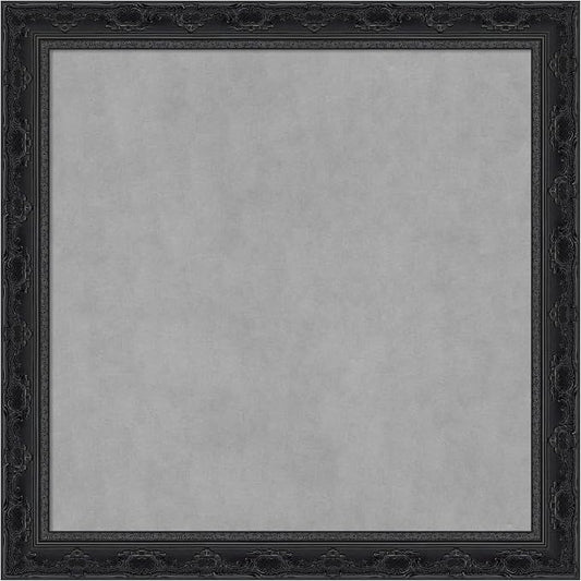 Amanti Art Black Framed Magnetic Board 28x28 Medium Vision Board by AmantiArt