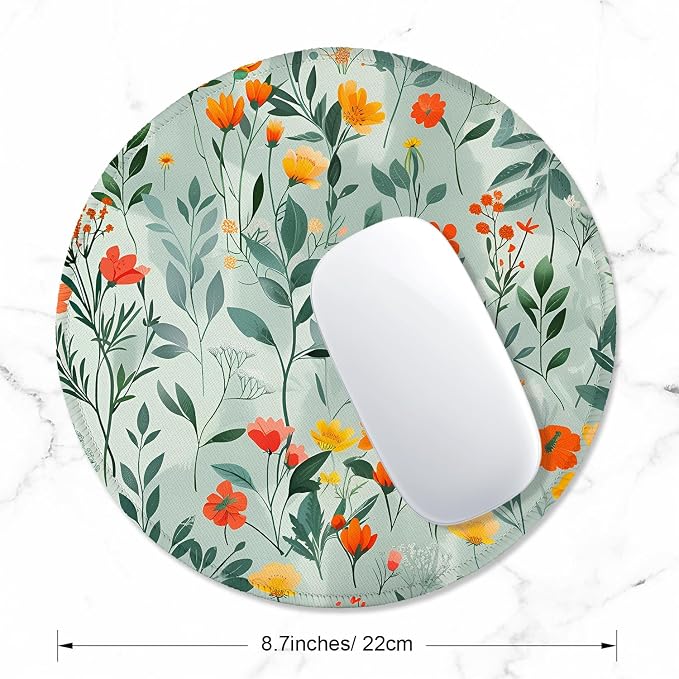 ITNRSIIET Round Mouse Pad with Stitched Edge Premium-Textured Waterproof - Image 2