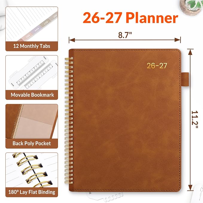 SUNEE 2026-2027 Weekly & Monthly Planner 9"x11.2" - Image 4