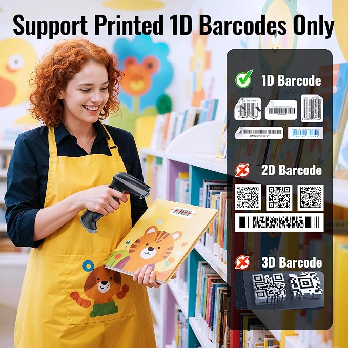 Tera Barcode Scanner with Battery Indicator: 1D Wireless, 5100 Grey | USB Wired - Image 7