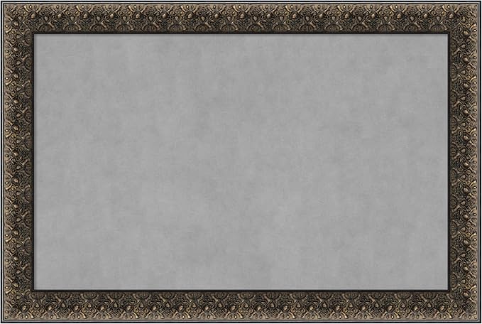 Amanti Art Black Framed Magnetic Board 25x37 Large Vision Board by AmantiArt