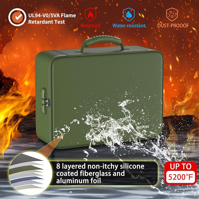 ENGPOW 5200 Fireproof File Organizer Bag - Image 4