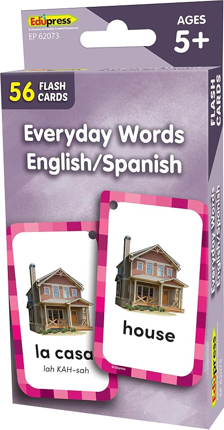 Everyday Words English/Spanish Flash Cards - Image 5