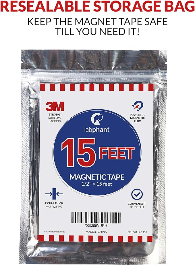 Magnetic Tape, 15 Feet Magnet Tape Roll, - Image 5