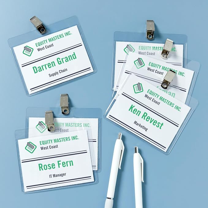 Avery Customizable Name Tag, Clip Style, 40 Total - Image 5
