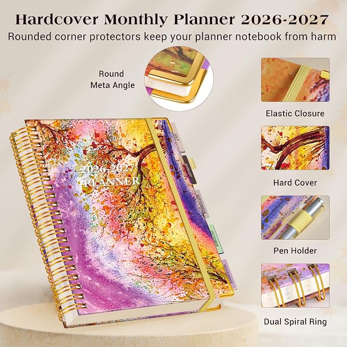 Academic Planner 2026-2027, 18 Months Weekly and Monthly Daily Planner from - Image 4