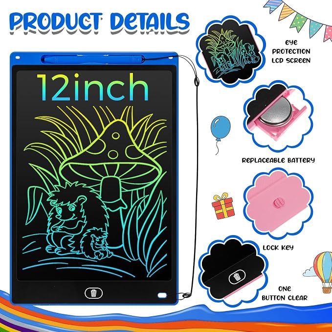 Tinlade 12 Pack LCD Writing Tablets - Image 2