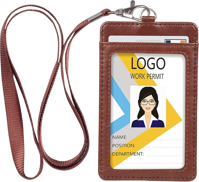 Teskyer Leather ID Badge Holder by TESKYER